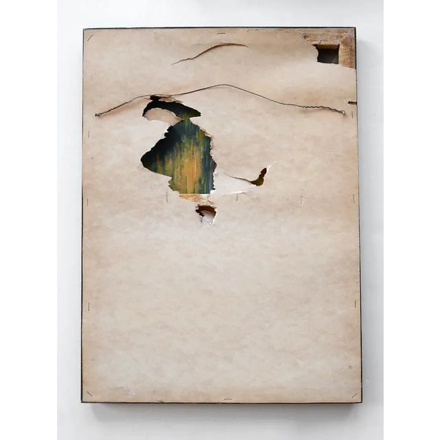 Brown Mid-Century Primitive Faux Wood Carving Wallhanging For Sale - Image 8 of 8