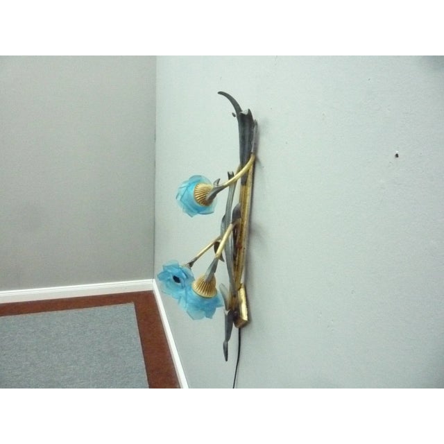 Mid-Century Modern Italian Regency Wall Lamp, 1950s For Sale - Image 3 of 11