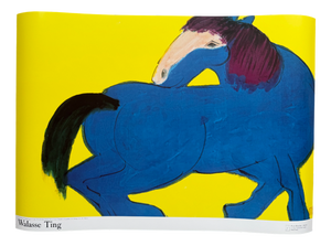 Walasse Ting, Blue Horse, Print