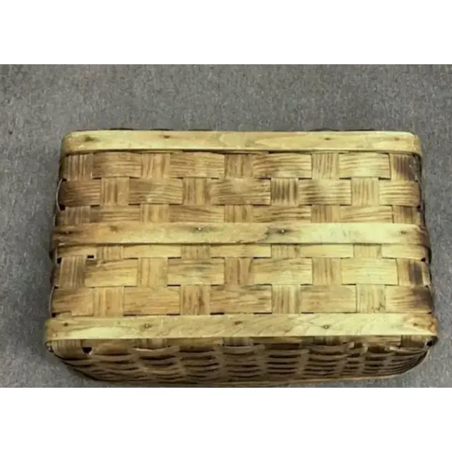 Antique American Hickory Basket For Sale In New York - Image 6 of 6