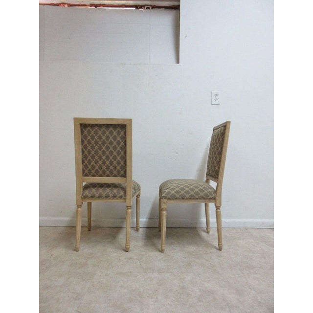 Brown Ethan Allen Swedish Side Chairs - a Pair For Sale - Image 8 of 11