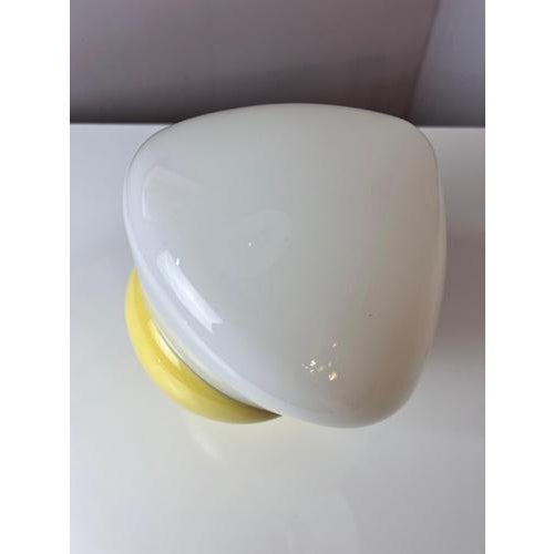 Glass Model 6030 Wall Lamp in Yellow by Sigvard Bernadotte for Ifö For Sale - Image 7 of 11