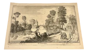 Sebastiaen Vrancx, Wenceslaus Hollar, Antwerp, Copperplate Engraving, 17th Century