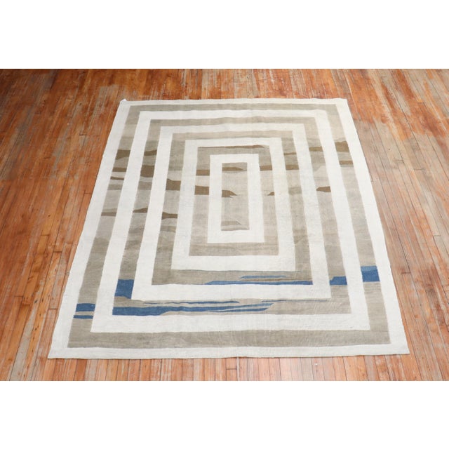 Mid-Century Modern Antique Multi Dimensional Persian Kilim For Sale - Image 3 of 9