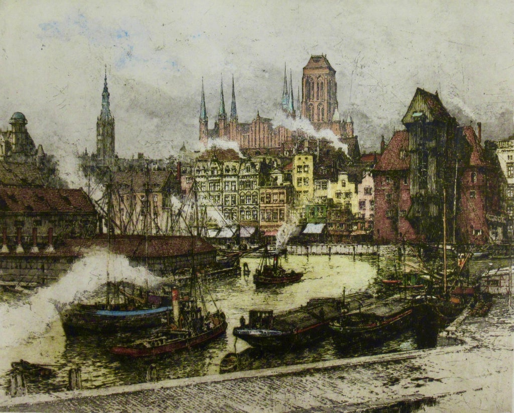 Luigi Kasimir Danzig C. 1920 Original Print | Chairish