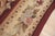9x12 Vintage Aubusson Flat Weave Wool Rug, Burgundy Rose Medallion For Sale In New York - Image 6 of 12