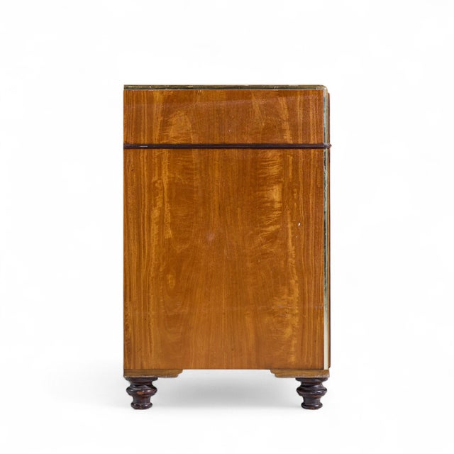 Baker Furniture Company Baker Furniture Campaign Style Brass Handle Credenza For Sale - Image 4 of 12