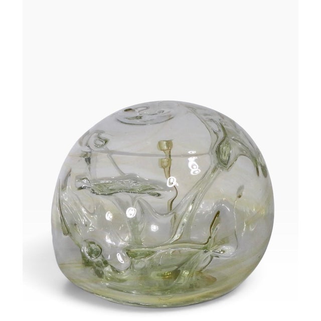 Art Glass Witch's Ball by Peter Bramhall C. 1976 For Sale - Image 4 of 13
