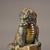 Bronze Bronze Pair of Water-Drawing Mythical Beasts (Xishui Shou) With Gold Inlay - Green Patina Bronze Figurines on Bases For Sale - Image 8 of 9