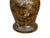 Chinese Distressed Brown Lacquer Golden Scenery Wood Temple Jar For Sale - Image 14 of 16