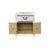 Chinese Off White Vinyl Moon Face Flower Graphic End Table Nightstand For Sale In San Francisco - Image 6 of 12
