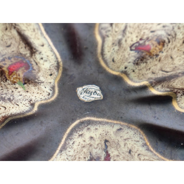 Mid-Century Bowl with Gold Rim from Jasba Keramik, 1960s For Sale - Image 4 of 7