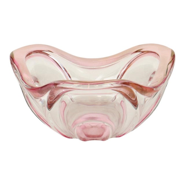 Vintage Murano Pink Glass Fruit Bowl, 1960s For Sale - Image 14 of 14