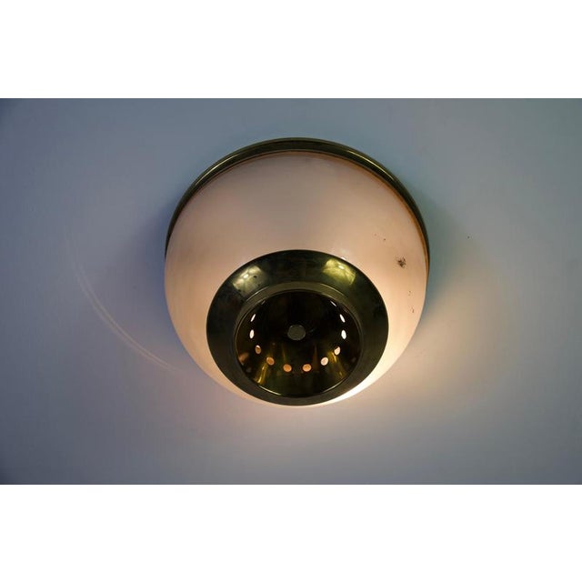 LSP3 Flush Mount in Brass and Glass by Luigi Caccia Dominioni for Azucena, 1960s For Sale - Image 15 of 17