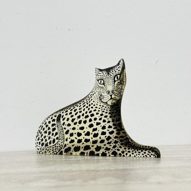 Large Mid-Century Modern Resin Leopard by Abraham Palatnik, Brazil, 1970s For Sale - Image 15 of 18