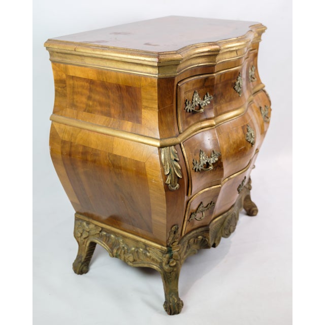 Danish Rococo Chest of Drawers in Walnut, 1880s For Sale - Image 13 of 14