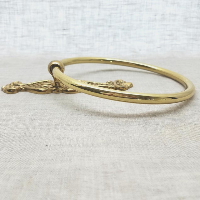 Vintage Brass Towel Ring Chairish