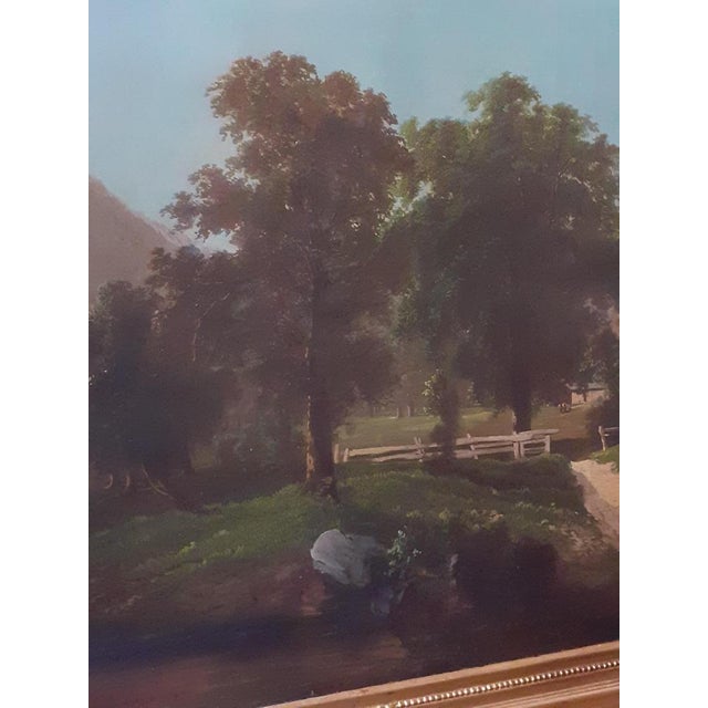 Louis Philippe Era Artist, Landscape, 1800s, Oil on Canvas, Framed For Sale - Image 9 of 15