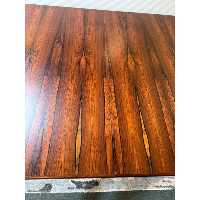 Zebra Wood Extension Dining Table, 48 Inches For Sale - Image 9 of 12