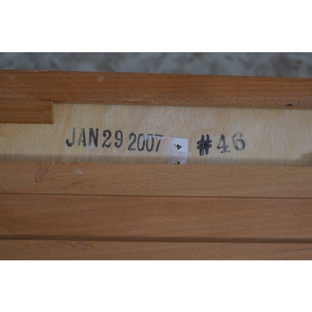 1990s Stickley Colonial Williamsburg Wa-1059 Mahogany 3 Drawer Console Table For Sale - Image 18 of 18