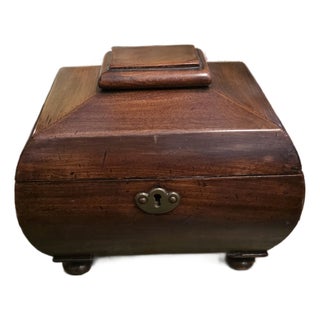 Antique Tea Caddy Box For Sale