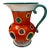1930s Lostro Czechoslovakian Hand Painted Pitcher For Sale