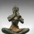 Asian C. 1900 Bronze Oriental Antique Bronze Decorative Musician Figure For Sale - Image 3 of 13