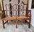 Distinctive mahogany bench seat or settee hand-crafted in the classic Chinese Chippendale taste. The bench features a...