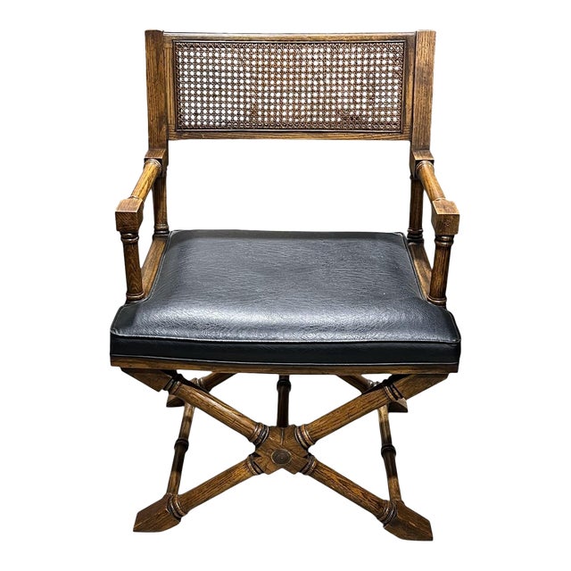 1970s Campaign Style Arm Chair For Sale