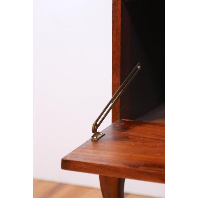 Vintage Mahogany Dark Tone Medical Display Cabinet For Sale - Image 11 of 16