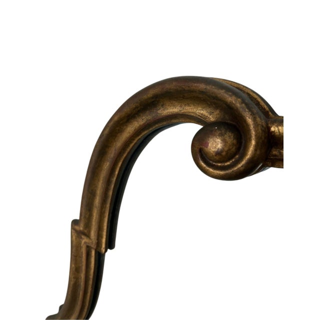 1950s Vintage Neoclassical Italian Palladian Arched Mirror With Gilded Frame For Sale - Image 5 of 11