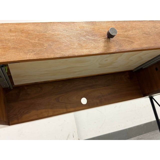Crate & Barrel Atwood Rustic Industrial Desk For Sale - Image 12 of 13