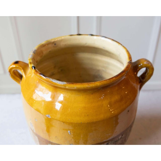 19th Century French Terracotta Jug with Ochre Glaze For Sale - Image 11 of 11