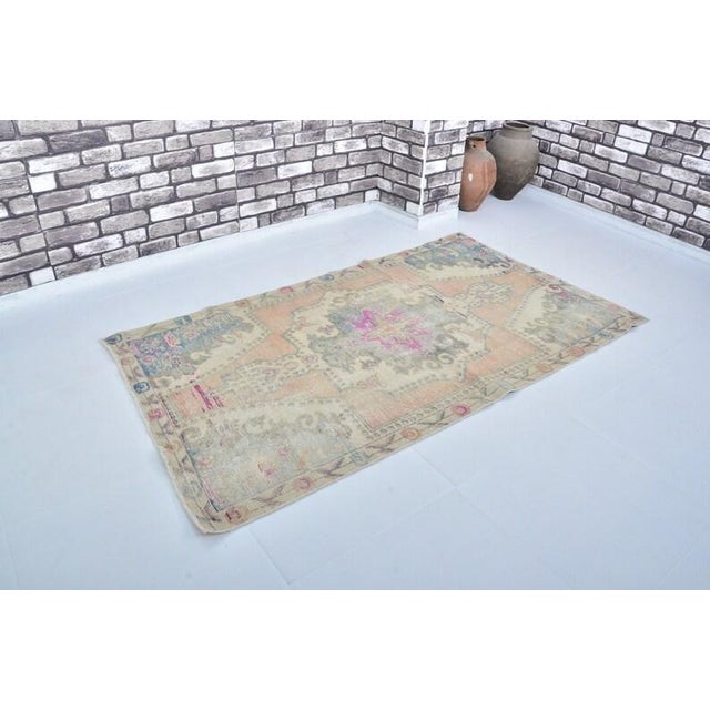 Textile Anatolian Vintage Madallion Carpet For Sale - Image 7 of 10