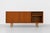 1960s Long Mid Century Modern Teak Credenza | Danish Sliding Door Sideboard, C. 1960's For Sale - Image 5 of 13