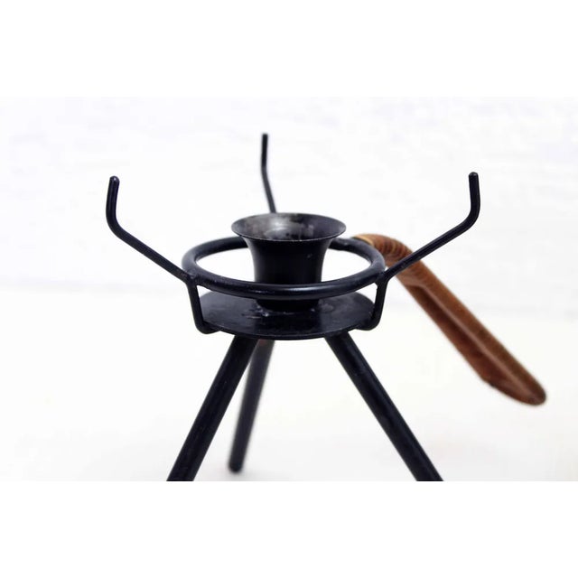 Scandinavian Tripod Candlestick, 1960s For Sale - Image 6 of 10