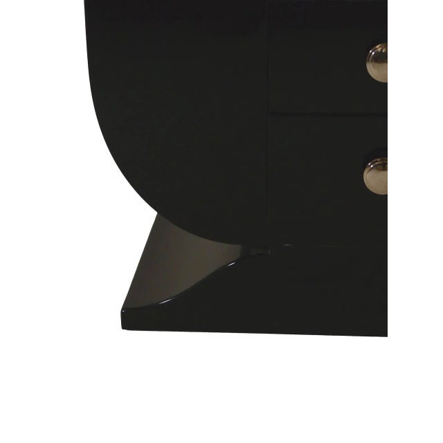 1930s Art Deco French Black Lacquered Bar Table, 1930s For Sale - Image 5 of 6