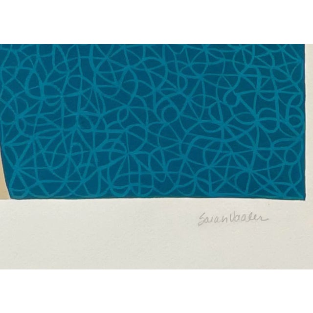 Sarah Vaaler Abstract Mid-Century Style Modern Painting For Sale - Image 4 of 5