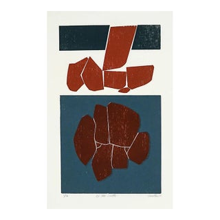 1972 Roger Martin of the Earth Woodcut For Sale