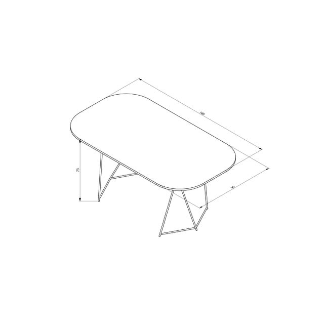 Not Yet Made - Made To Order Italic Dining Table from CRP.XPN For Sale - Image 5 of 6