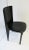 Calligaris Italian Designer Postmodern Black Lacquer Wood and Leather Side Chair For Sale - Image 4 of 13