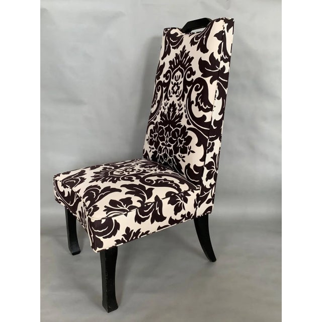 1950s Vintage High Back Decorator Chairs- A Pair For Sale In Tampa - Image 6 of 10