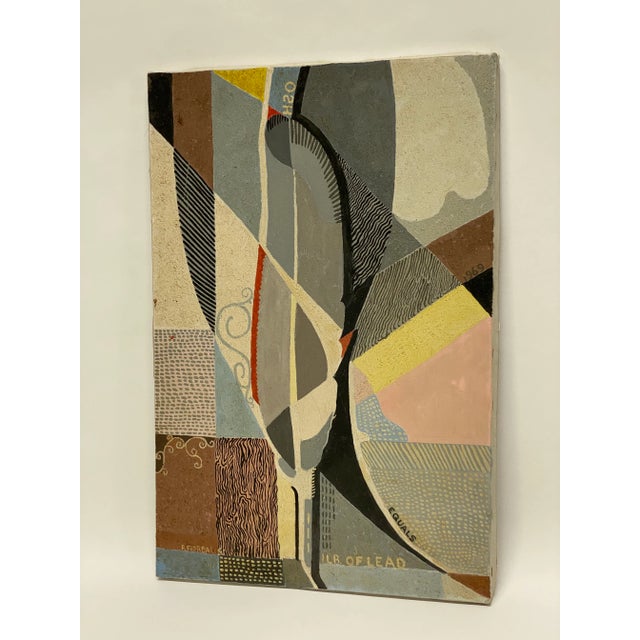 Signed lower left P. Fiordalisi (1904-?). Peter Fiordalisi was born in Union City, NJ and produced this fine abstract oil...