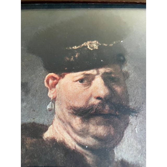 Antique Framed Print of Rembrandt's "A Polish Nobleman" - Krumbholz Fine Arts Milwaukee For Sale - Image 9 of 15