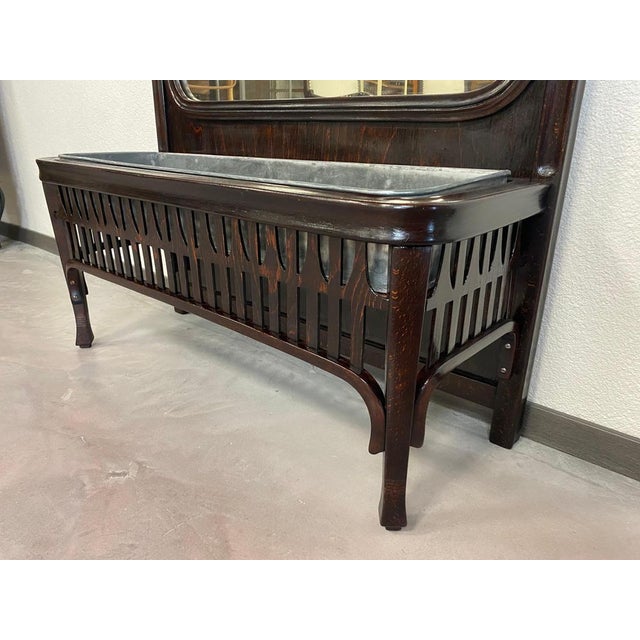 Wood Secession No. 1149 Mirror attributed to Koloman Moser for Jacob & Josef Kohn, 1890s For Sale - Image 7 of 10