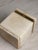 Alabaster Vintage White Stone Alabaster Trinket Box With Brass Shell Clasp, Jewelry Box, Square Stone Hinged Casket, Hollywood Regency Vanity Decor For Sale - Image 8 of 12