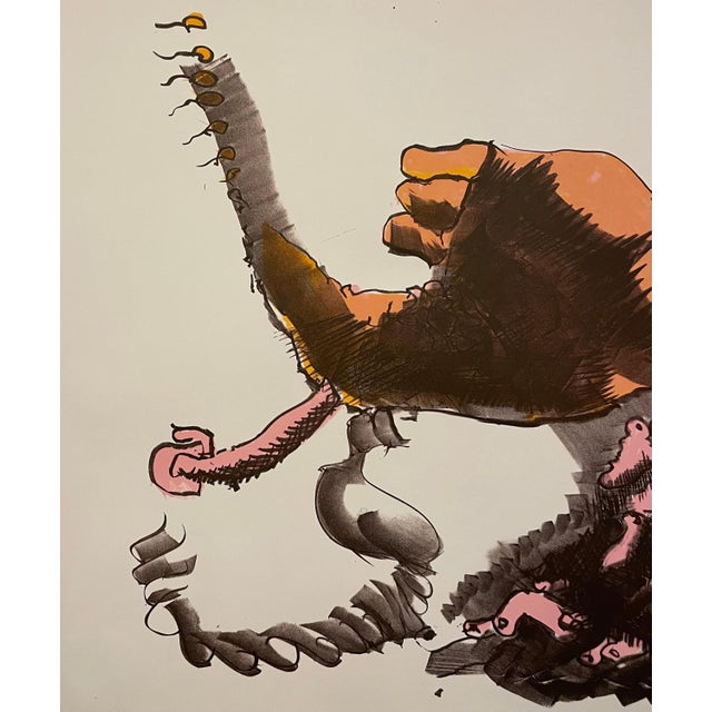 John Altoon, Large 1960's California Pop Art Abstract Expressionist LA Lithograph John Altoon, 1966 For Sale - Image 4 of 8