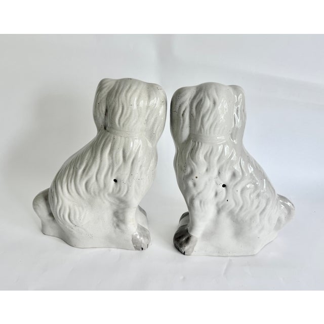 Extra Large Staffordshire Dogs - A Pair For Sale In Los Angeles - Image 6 of 10