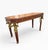 Brown Vintage Maitland-Smith Neoclassical Tooled Leather & Brass Figural Writing Desk For Sale - Image 8 of 15