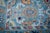 Traditional 8x10 Turquoise Traditional Floral Oushak Hand Knotted Wool Carpet Rug For Sale - Image 3 of 6